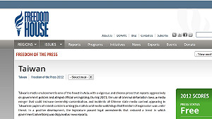 自由之家調查台新聞自由  中時隻字未提