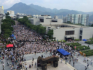 港罷課學生提4訴求  爭取真普選