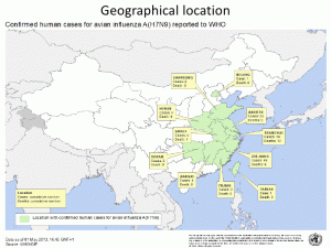 中國廣東省市場徹底消毒  阻止H7N9侵入