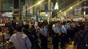 佔中超過50天 港警宣布明天開始清場