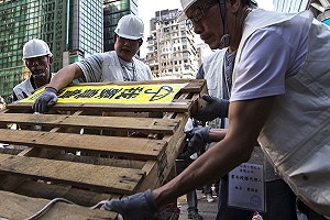 禁制令宣讀  旺角佔領區上午清場　