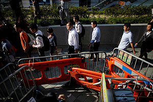 香港佔領現場平靜  政府總部上班正常