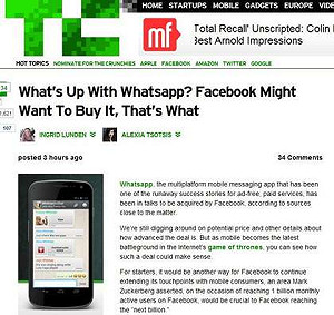 再擴版圖  傳臉書擬購併WhatsApp