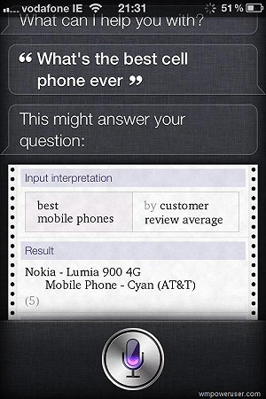 SIRI透露愛諾基亞 蘋果急滅火？