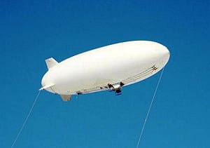 飛行船調查災難現場  攝影升降自動化