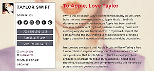 泰勒絲不滿試聽期不付費  蘋果立即改