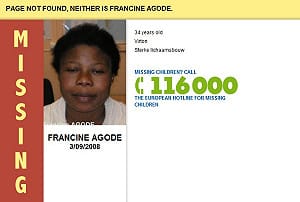 善用404Error網頁恊尋失蹤兒童