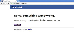 當機半小時虧60萬美元  臉書：更新出錯
