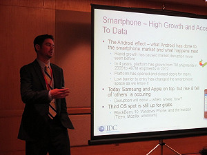 IDC：Android及Ios壟斷智慧型手機市場