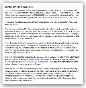 道歉「不精確」 英法官判蘋果重寫