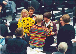 佔領是為了挽救失靈的國會：德國綠黨和太陽花