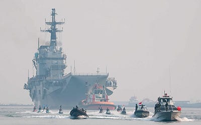 印尼首艘航空母艦今抵雅加達 改名終選「KRI Sriwijaya」