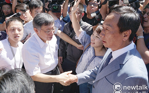 郭董不與綠營背景民眾黨參選人拍照？柯：他有他的政治立場