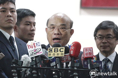 韓國瑜否認太平島挖石油政見 蘇貞昌斥：睜眼說瞎話