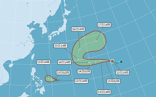 第25號颱風「風神」生成！氣象局：對台灣無影響