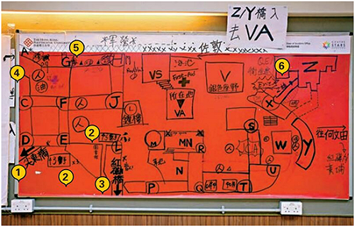 理大反送中總部被抄！示威者縝密分工、逃生「佈陣圖」曝光