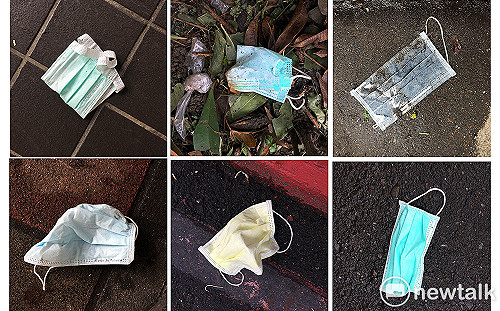 現場直擊》使用過的口罩被丟棄路旁 公共衛生大隱憂