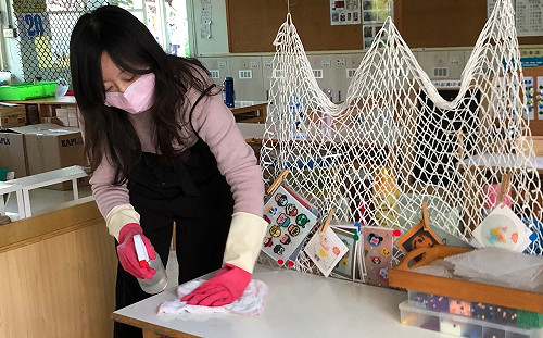 武漢肺炎》開學防疫戰！23日前完成4000所學校周邊消毒