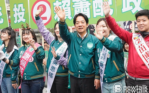 賴清德小巨蛋旁站肥皂箱拜票 強調「不能讓中國支持的人當選」