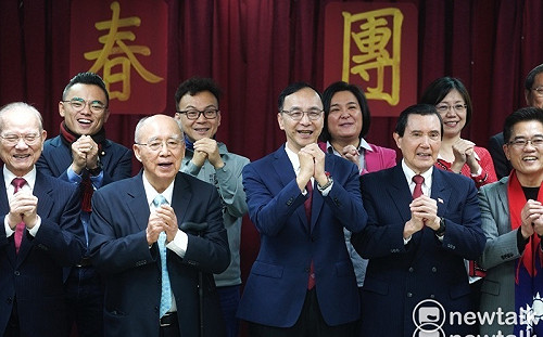 選前專訪失言遭黨內冷凍  馬英九現身藍營新春團拜 