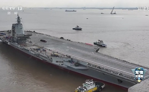解放軍福建艦二次海試結束？明天回到上海