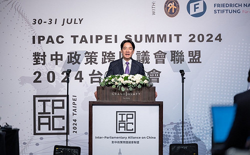 總統府感謝IPAC通過決議：反對中國不當曲解聯大2758決議文