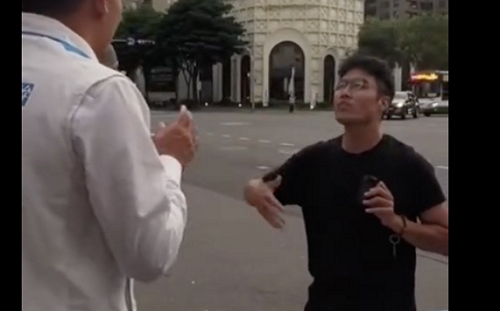 洪孟楷和罷團路邊對峙 洪孟楷：罷團刻意干擾