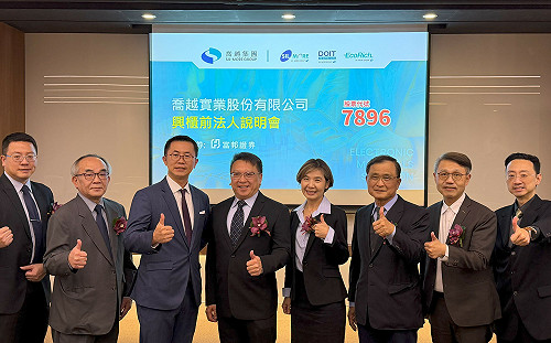 先進製程材料新星！喬越實業1/16日登錄興櫃