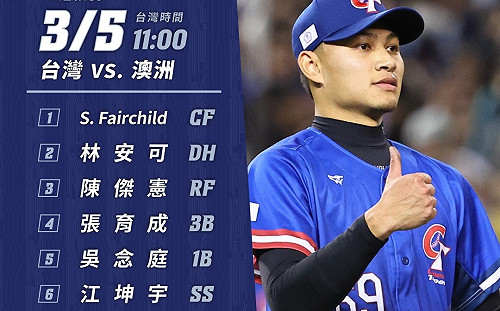 全力應援！東京巨蛋外滿場球迷  中華隊對澳洲 雙方先發打序出爐