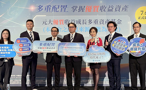 AI成長＋月月配！元大推優質收益成長多重資產基金 7/8日開募