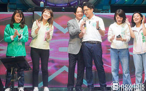 輔選拚了! 賴清德罕見開金嗓嗨唱　蔣萬安、沈伯洋、蘇巧慧意外同框