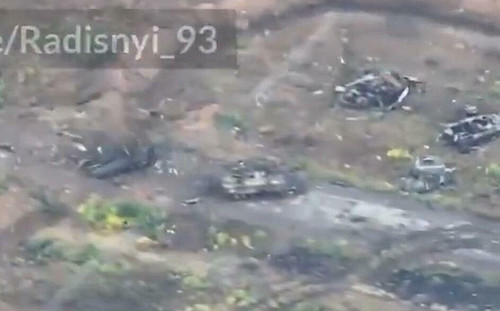 (影)俄軍裝甲車成廢鐵墳場! 烏FPV重創前線 成功奪回紅軍城周邊土地