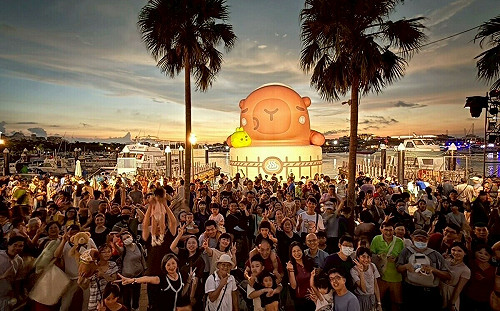 安平漁人碼頭最萌裝置藝術！台南「卡比胖拉」展期只到10/19