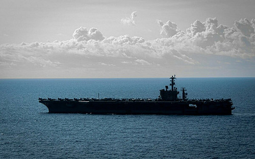 尼米茲號「最後一舞」轉戰南海  美軍西太平洋雙航艦配置