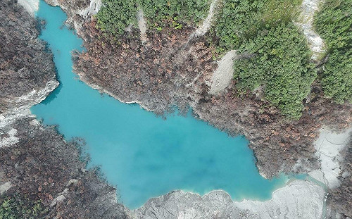 花蓮馬太鞍溪上游「2個堰塞湖」最新情形！林保署：下游湖體幾乎消失 