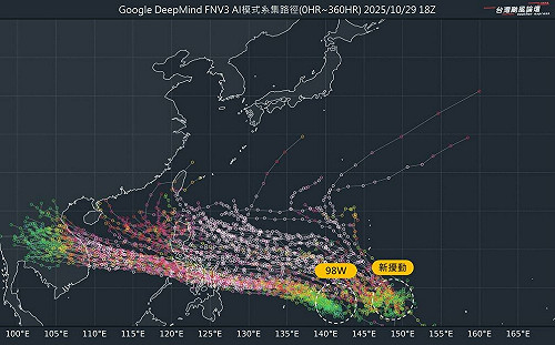 颱風季延長賽!下週2颱接力生成 預估路徑一圖看