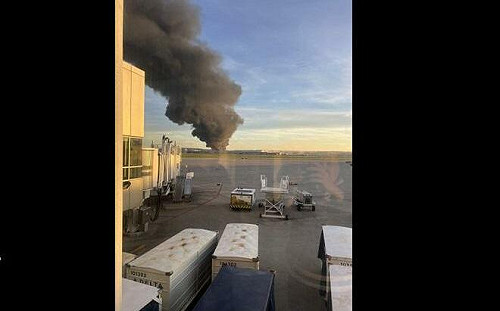 (影) 美UPS貨機墜毀爆炸! 機場火光衝天至少7人死亡 州長命調查原因