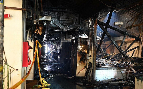 桃園南門市場被燒毀 凌濤籲比照台北南門市場重建