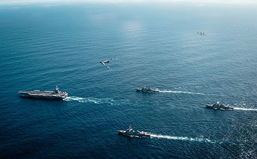 美軍「南方之矛」反毒行動  「福特號」航艦16日抵達加勒比海 