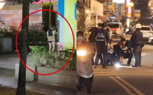 羅東夜市女子持刀揮舞嚇壞民眾！警方電擊槍制伏送醫