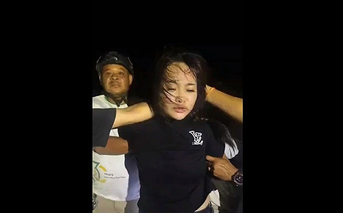 (影) 「江湖最後一個大嫂」! 驚人畫面曝光 柬埔寨女疑為愛單槍匹馬劫6囚