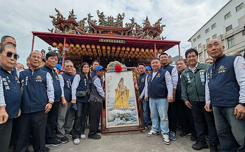 北港媽祖蒞臨台南  永康姑婆廟獻畫恭迎聖駕
