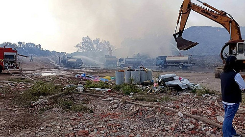 台南烏樹林廢棄物場火勢撲滅　一度影響14區空氣品質