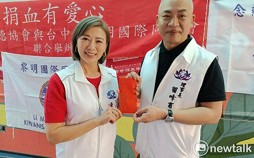 （影）念慈功德會辦捐血推廣孝親 連靜雯代言車馬費2萬元直接回捐