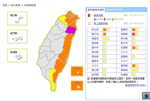 快訊》共伴效應發威 宜蘭嚴防超大豪雨