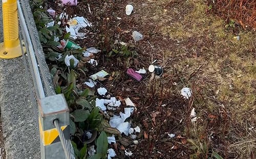 誇張！武嶺邊坡遭丟遍地垃圾  網怒：超沒公德心