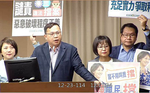 藍提案大法官憲判無效 綠委怒轟：藍白立院獨裁！公開表演「我就是比你大」