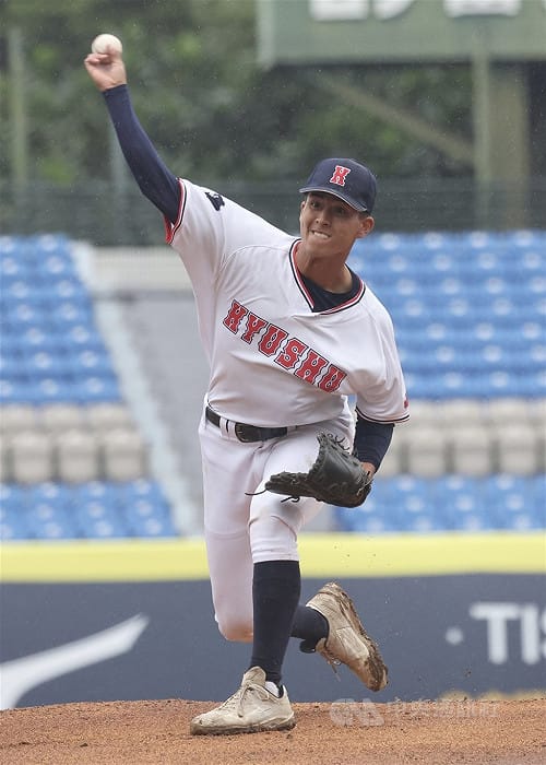 台日高中棒球賽混血長山武藏完封勝　愛新莊投手丘