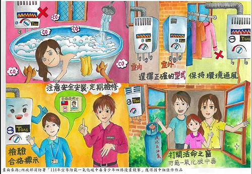 天冷慎防一氧化碳中毒 北市更換燃氣熱水器補助起跑