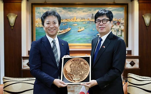 日本富山縣冰見市長首訪高    陳其邁：持續深化延續百年情誼  